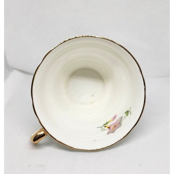 Regency Genuine Bone China Gold Trim Teacup: Rare Collectible Floral Design - Picture 10 of 14